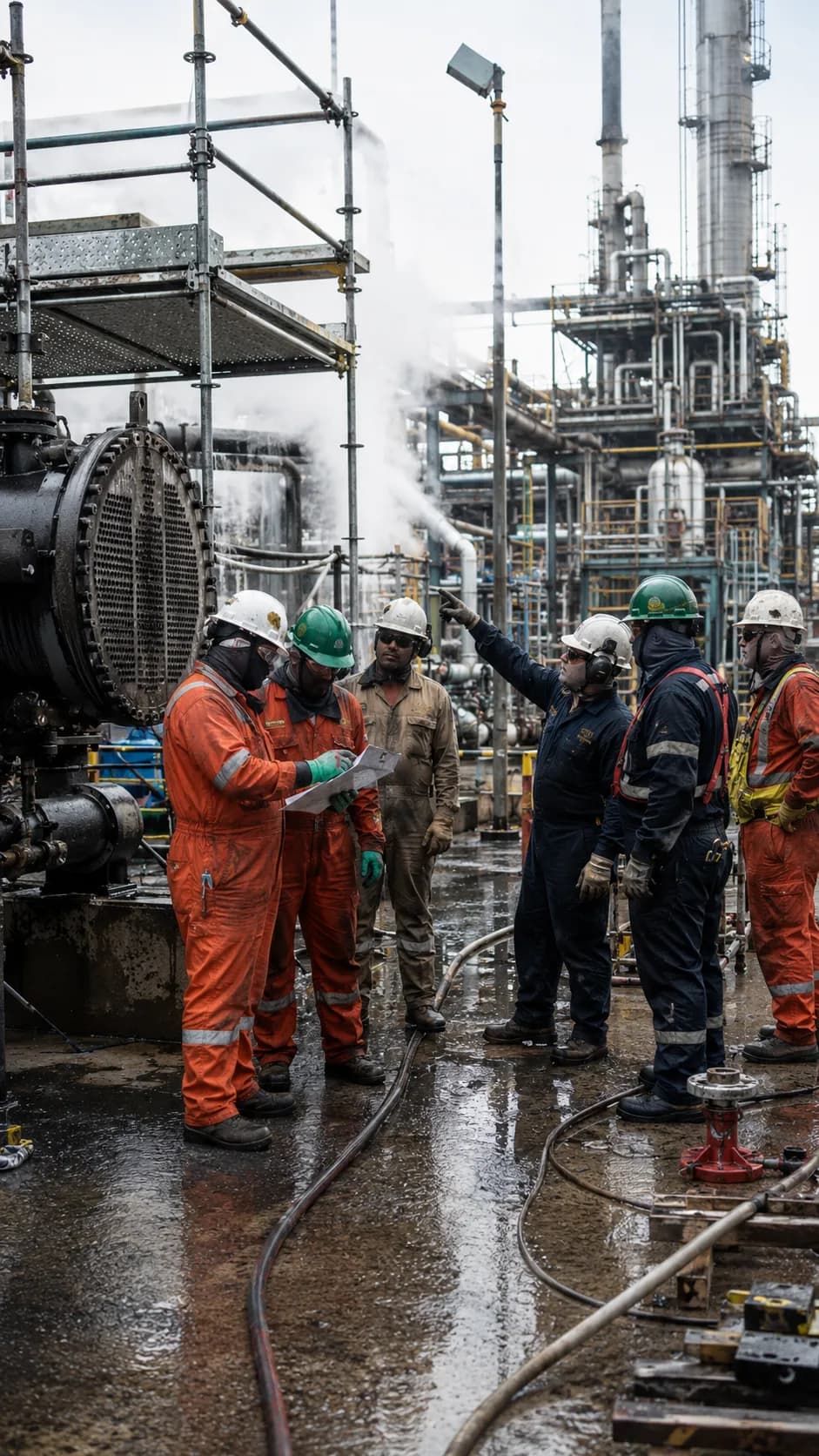 Advanced Projects crew on a plant shutdown